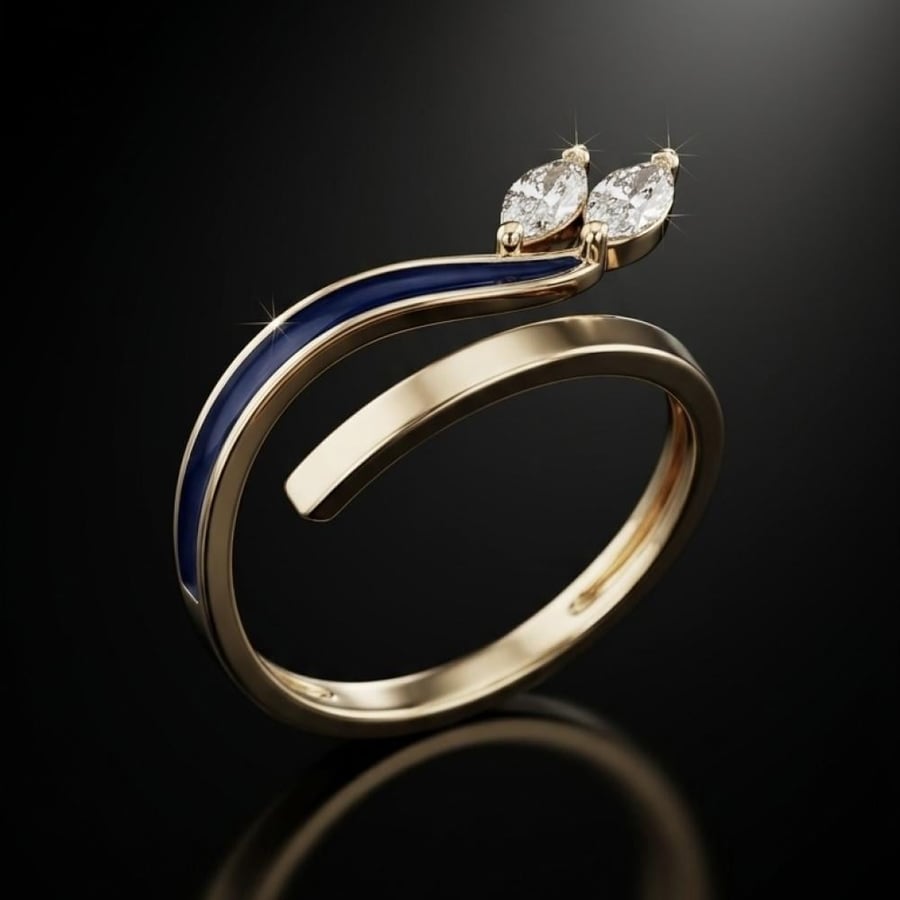 خاتم ليونا 18K-Natural Diamond