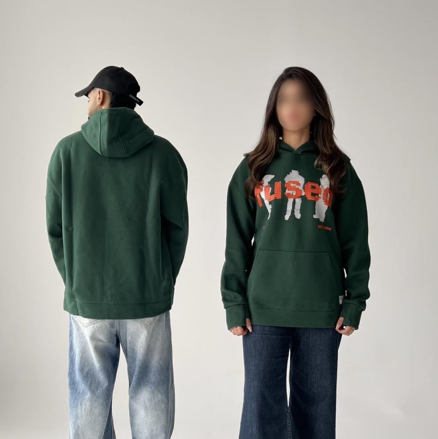 Green Fused Hoodie