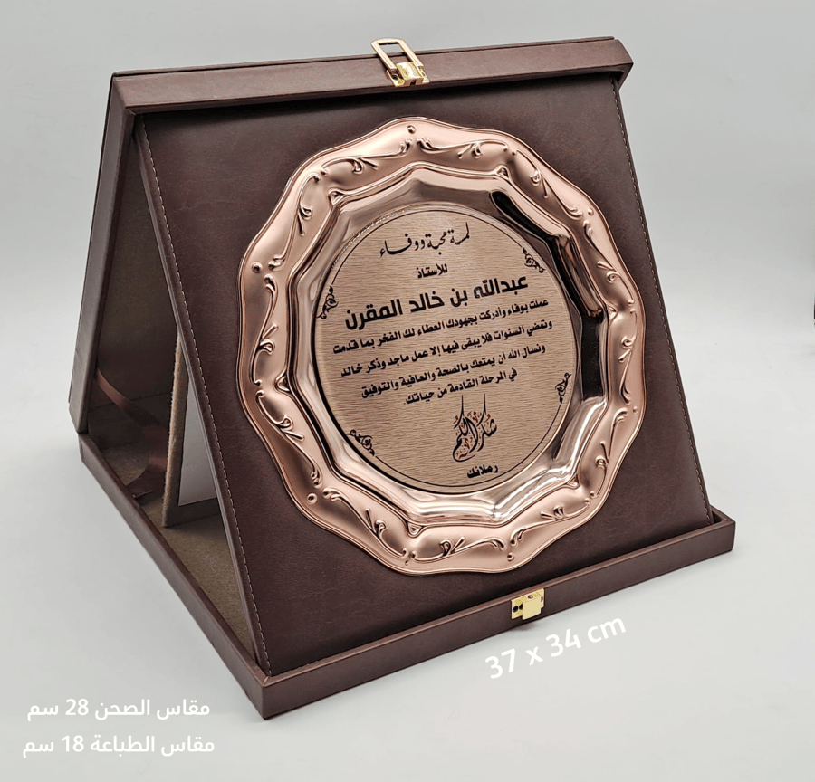 درع جلد ايطالي لون بني