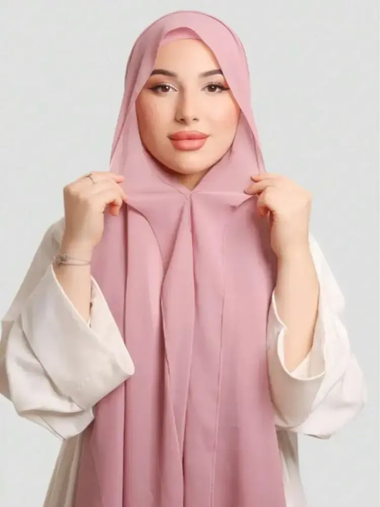 الحجاب الفوري مع مشبك مغناطيسي