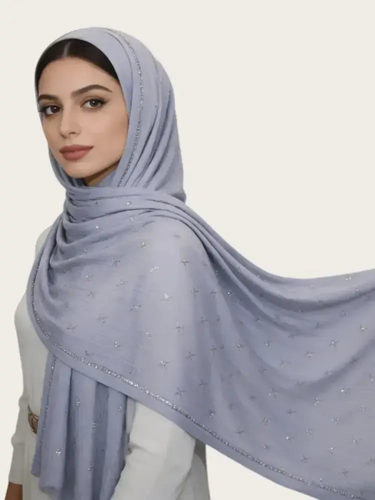 وشاح طويل مزين ماليزي
