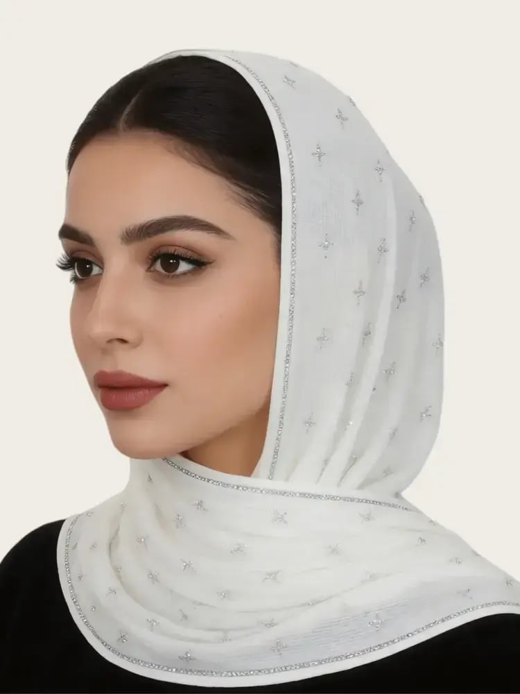 وشاح طويل مزين ماليزي