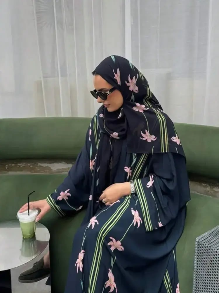 طقم عباية من قطعتين من هافيزة