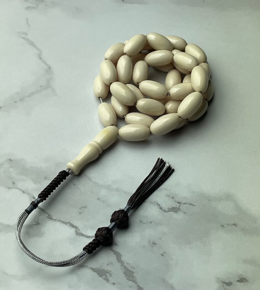 Ivory color Fatoran rosary, pine, Karkoush