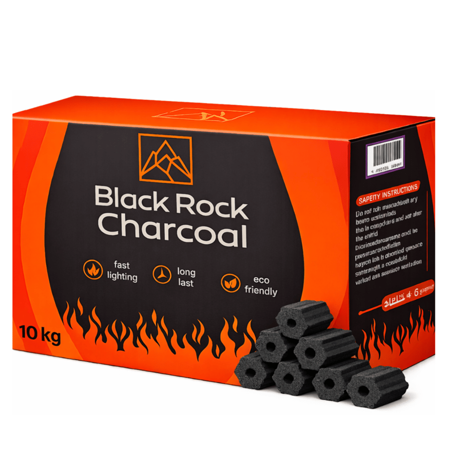 مجموعة 5 كراتين فحم 10 كيلو  Black Rock