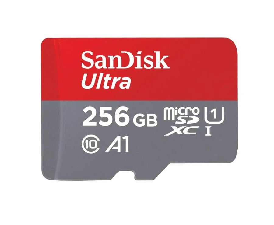 بطاقة ذاكرة سانديسك الترا (SanDisk Ultra) اس دي (SDXC) سعة 256 جيجابايت بسرعة تصل إلى 150 ميجابايت/ثانية