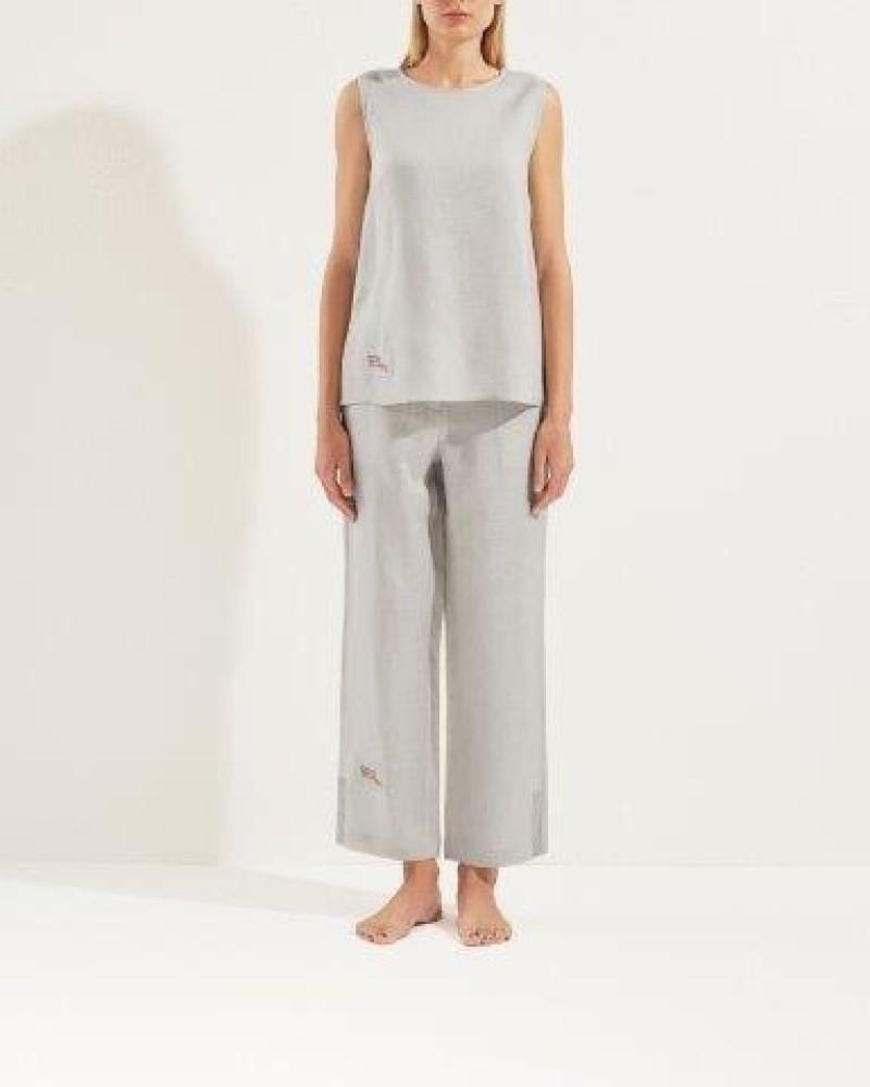 100% Linen sleeveless shirt