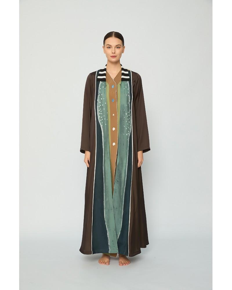 Olive Veil abaya