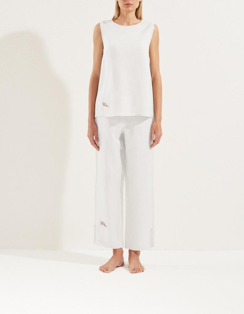 100% Linen sleeveless shirt
