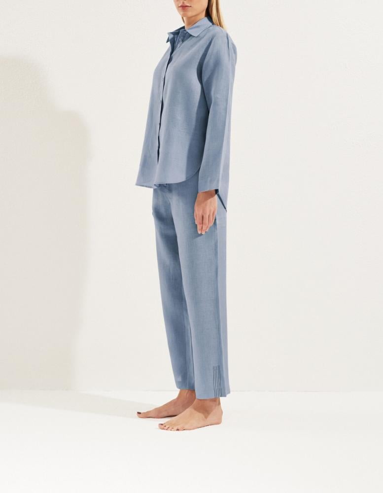 100% Linen long-sleeved shirt