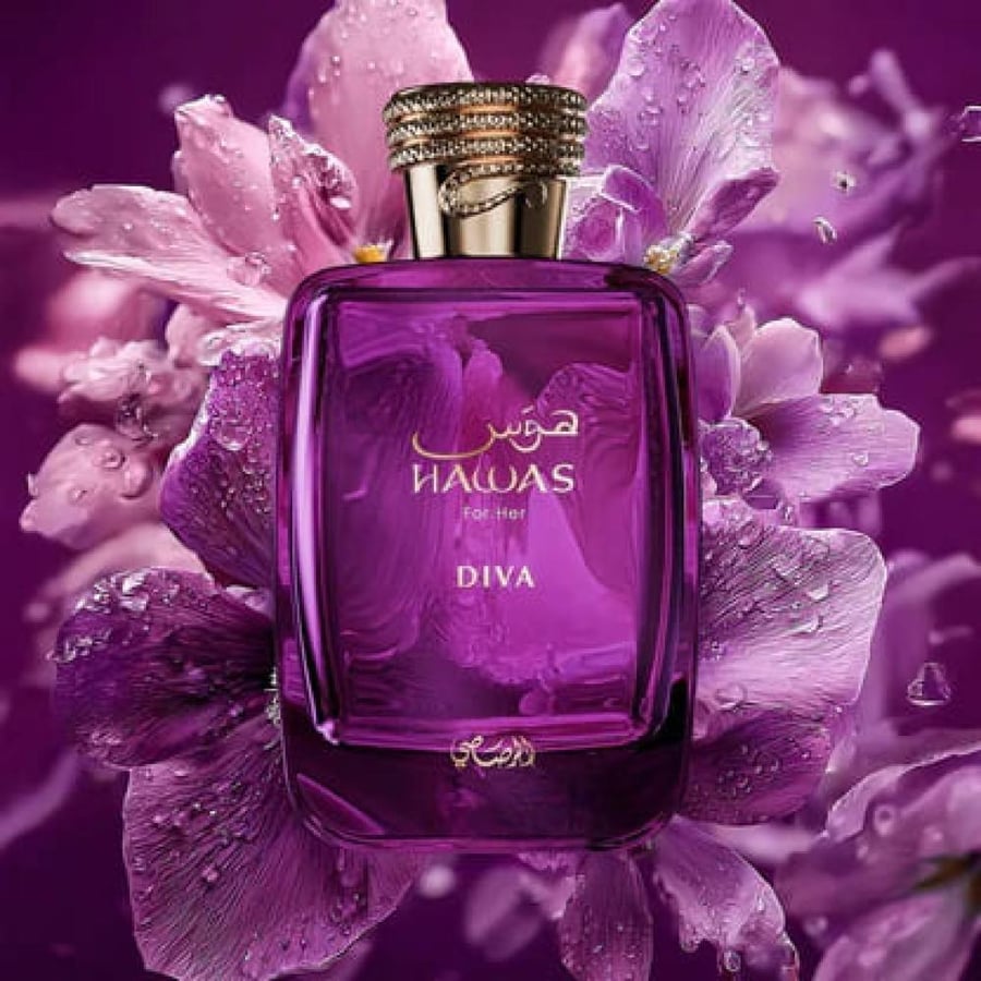 عطر هوس ديفا من الرصاصي او دو بارفيوم 100مل Hawas Diva