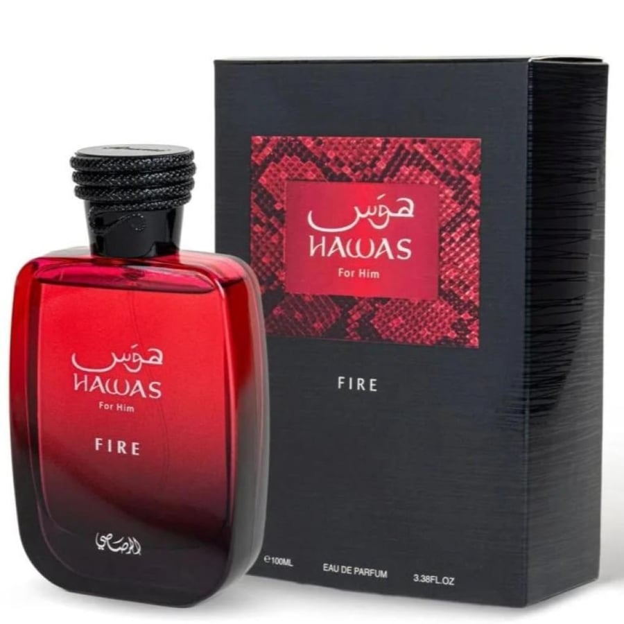 عطر هوس فاير من الرصاصي او دو بارفيوم 100مل Hawas Fire