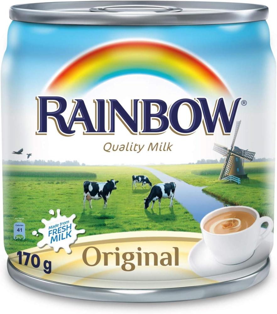 Rainbow | Carton Of Original Evaporated Milk 170g | Pack of 96 pcs