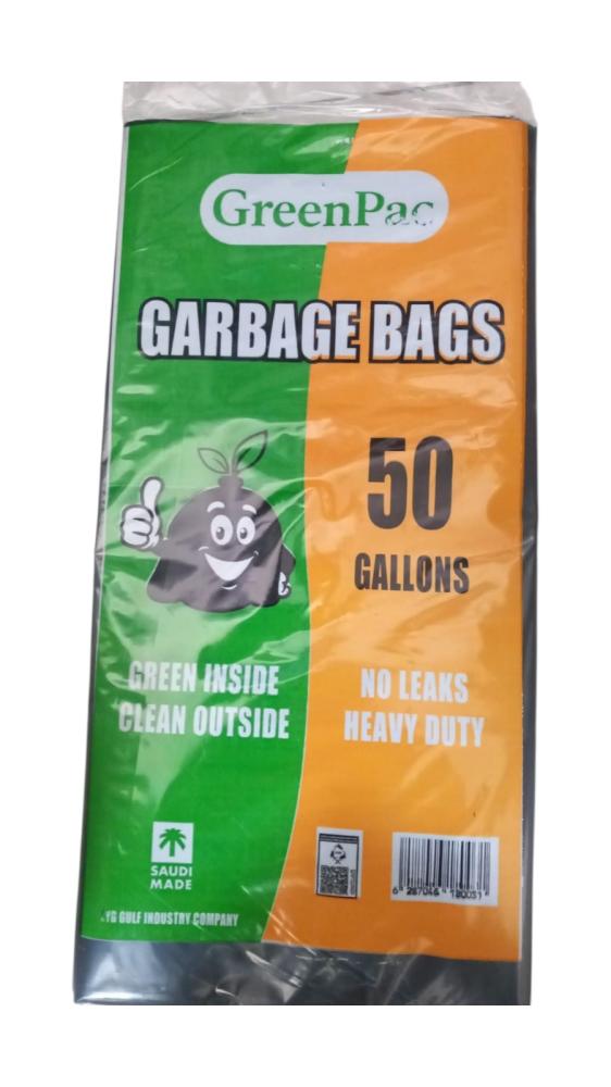 GreenPac | Bundle Of Trash Bags | Heave Duty | 50 Gallons | 10 pcs