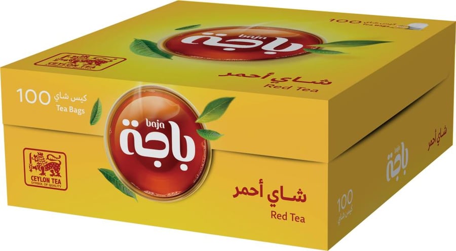 باجة | شاي احمر | كيس شاي اسود | 100 حبة
