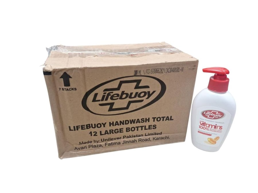 Lifebuoy | Washing Liquid Hand Soap | Total 10 Protect | Red | 200 ml | Carton | 12 pcs