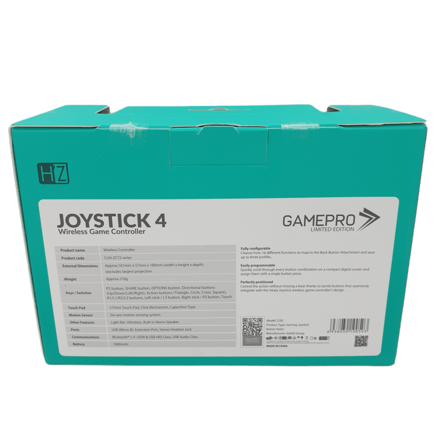 هيتز | يد تحكم سوني بلايستيشن لاسلكية اسود HEATZ | PS4 Wireless Controller Joystick4 Gamepro ZJ50
