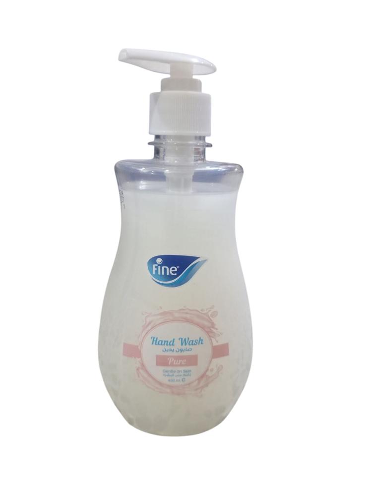 Fine | Liquid Hand Wash | Pure | White | 450 ml | Carton | 12 pcs