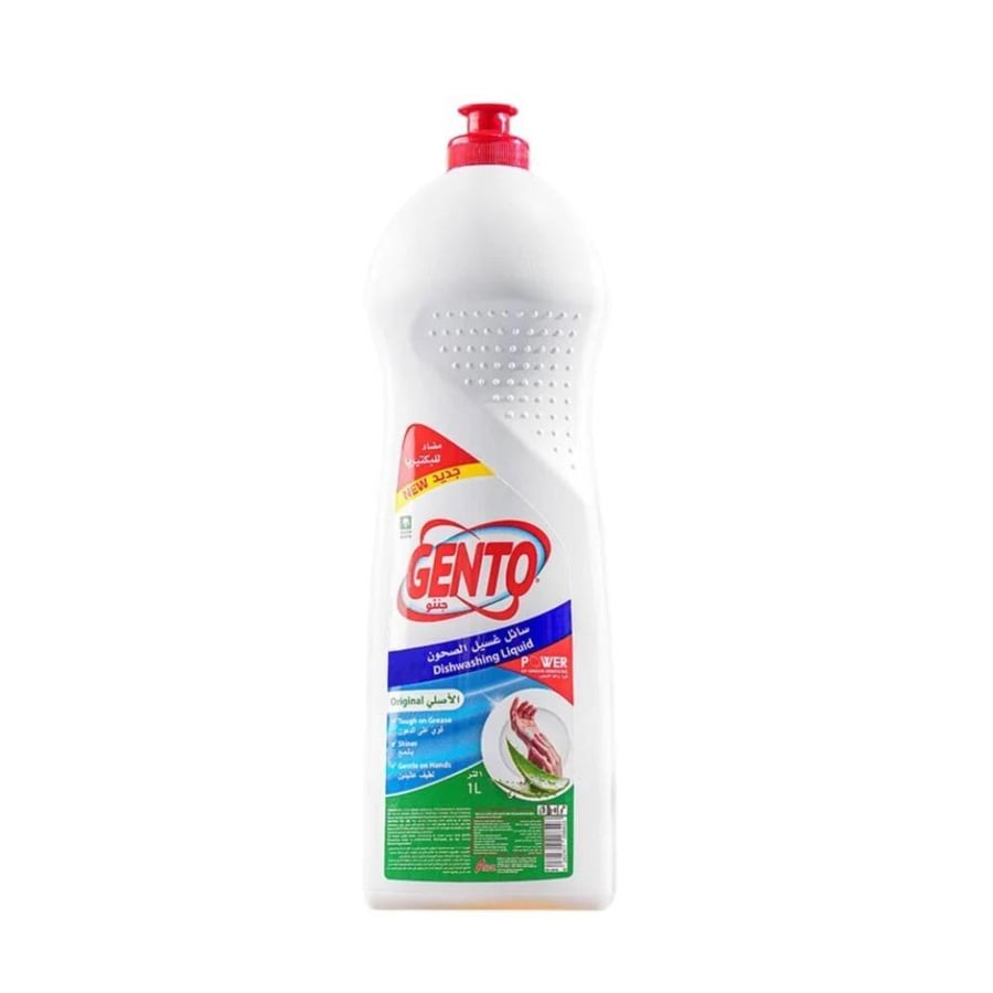 Gento | Dish Washing Liquid | Original | 1 Liter | Carton | 12 pcs | GNDWLO1-12