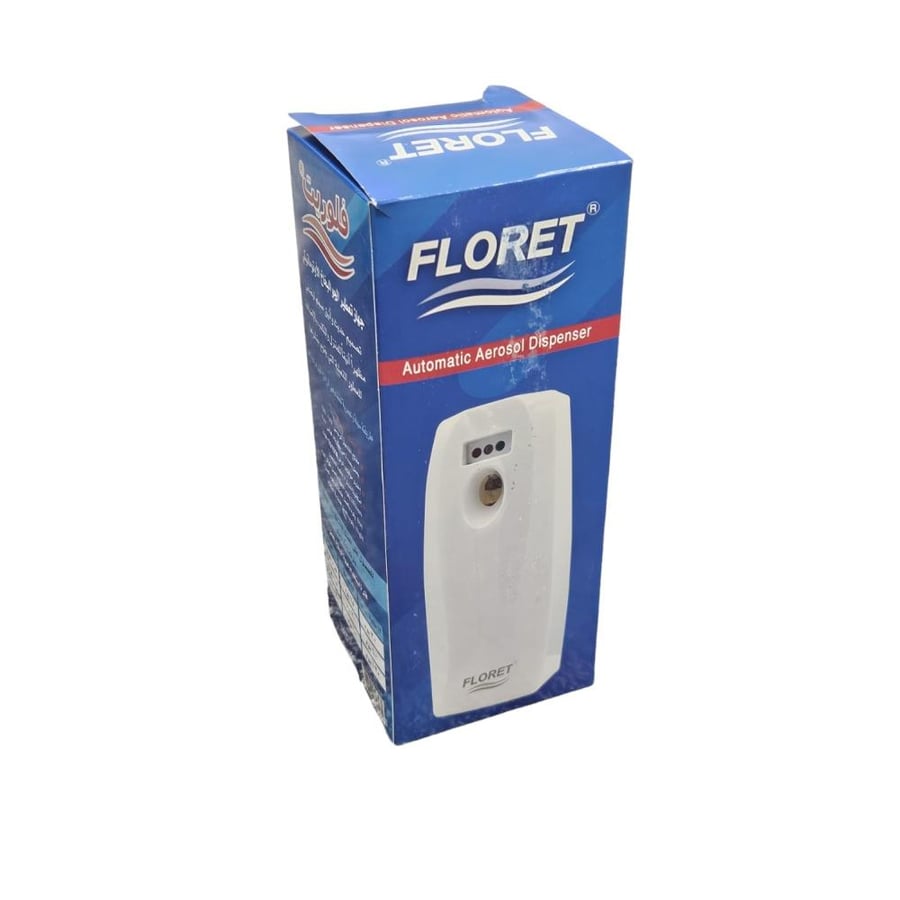 فلوريت | جهاز بخاخ معطر جو | اوتوماتيك | ابيض | ماليزي Floret | Device Air Freshener Sprayer | Automatic | White | Malaysia