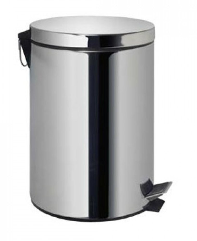 Basalamah | Circles | Pedal Dustbin | Stainless Steel | 7 Liter