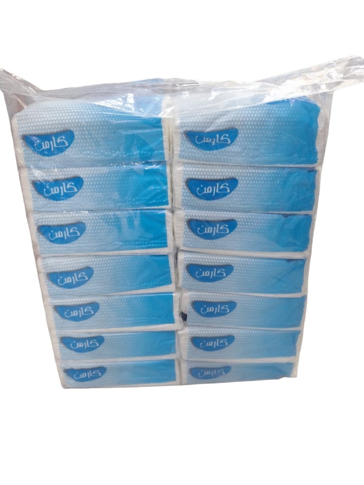 كارمن | شدة مناديل 150 | 14 علب | 2,100 منديل وجه | Carmen | Pack of 1x14x150 Facial Tissues