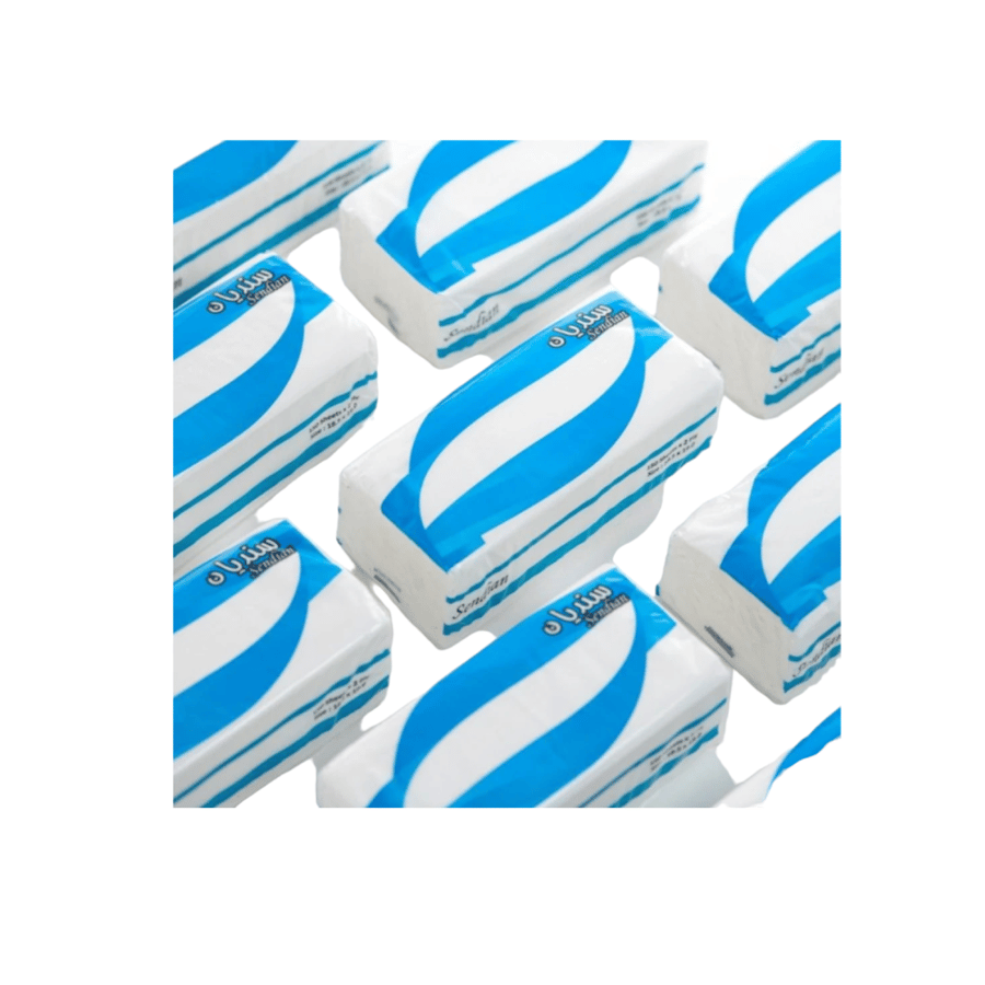 سنديان | حزمة مناديل وجه | طبقتان | 5 شدات × 10 علب × 150 منديل Sendian | Bundle of 5x10x150 | 2Ply Tissues