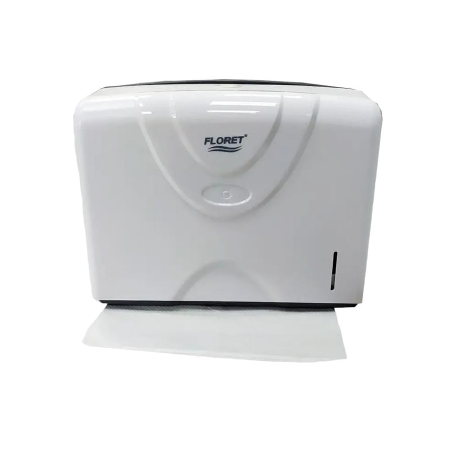 فلوريت | موزع مناديل انترفولد | حامل مناديل حمام | صغير | ابيض Floret | Toilet interfold Paper Holder | (S) | White