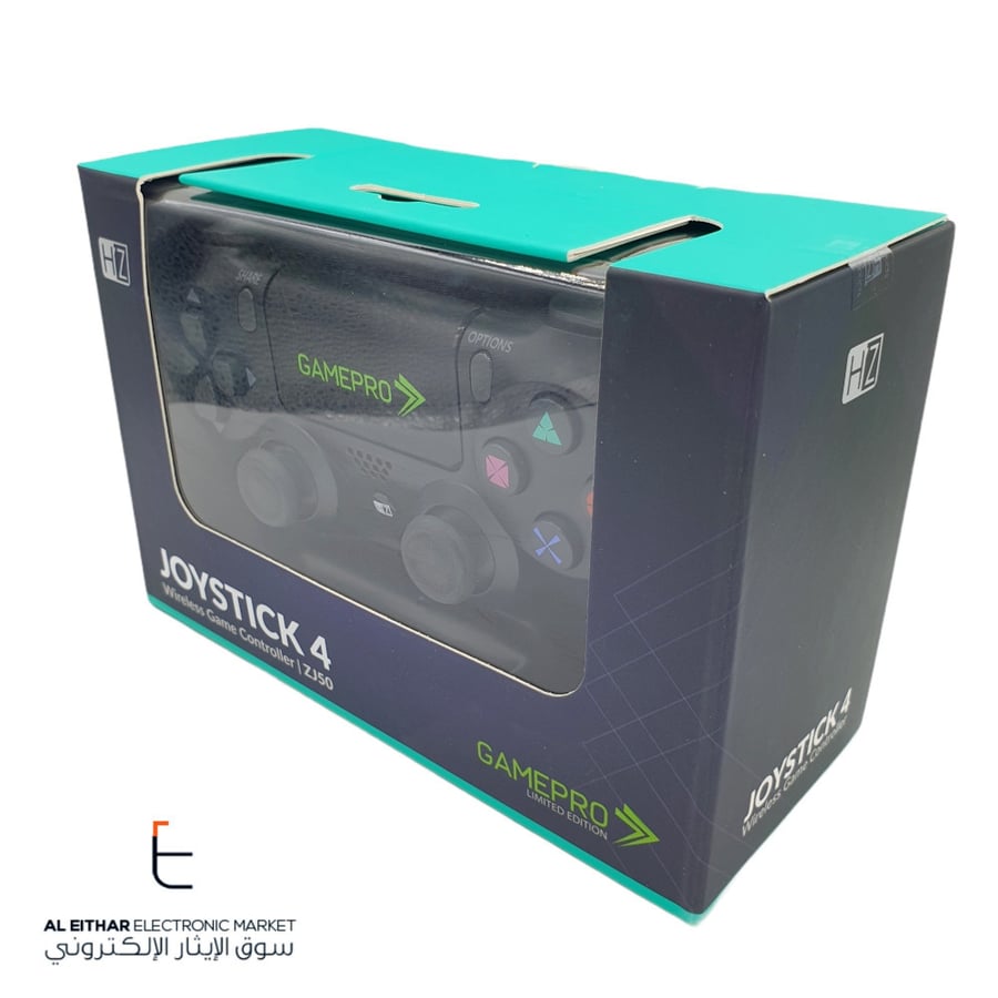 هيتز | يد تحكم سوني بلايستيشن لاسلكية اسود HEATZ | PS4 Wireless Controller Joystick4 Gamepro ZJ50