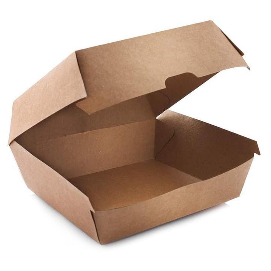 او اس كيو | علب همبرجر ورقية | كرافت | كبير جدا | كرتون | 150 حبة
