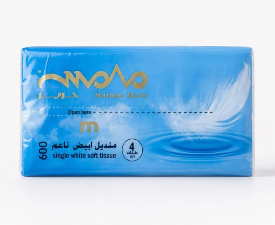 ملمس | حزمة مناديل 600 | 40 علبة 24,000 منديل وجه 4 طبقات MLM600-40