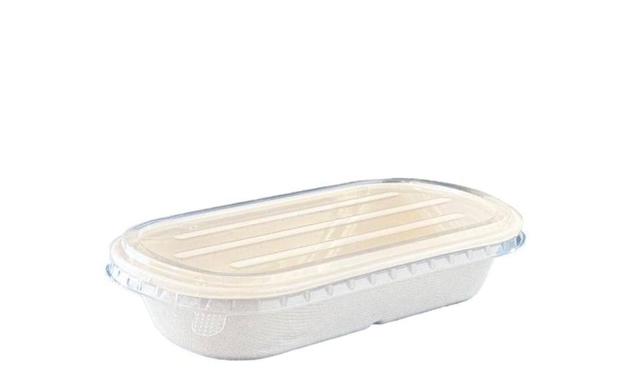 جواد | علب باغاس بيضاوي | مع غطاء شفاف | 850 مل | كرتون | 300 حبة | N850