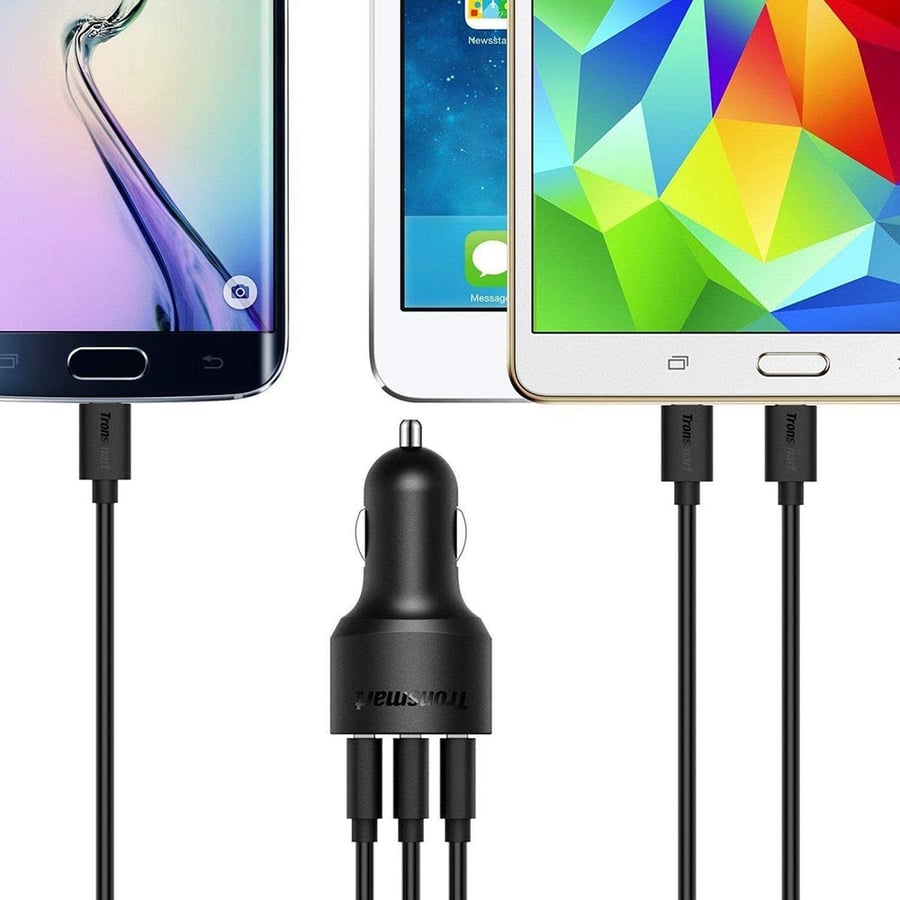 ترونسمارت | شاحن سيارة 3 مداخل سريع Tronsmart | Quick Charge 3.0 42W 3-Port USB Car Charger C3PTA