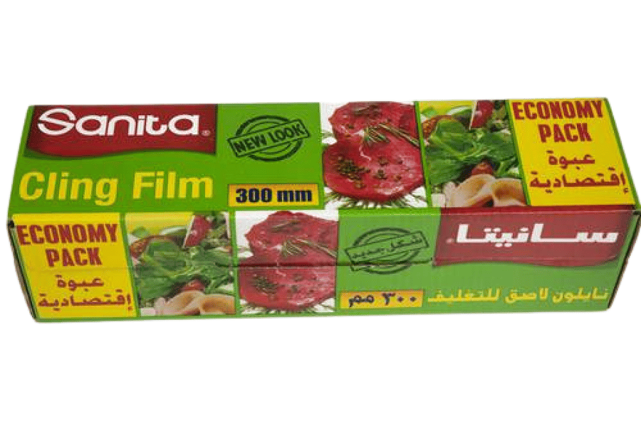 نابكو | سانيتا | رول تغليف نايلون | صغير | 30 سم | 200 متر | كرتون | 6 حبة