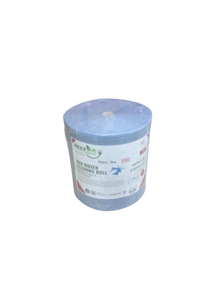REEF PACK | Non Woven Cleaning Roll | Jumbo | Blue | (L) | Extra Thickness | 475 Sheets