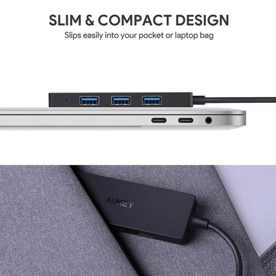 اوكي | موزع 4 منافذ يو اس بي سريع AUKEY | 4-Port USB 3.0 Hub