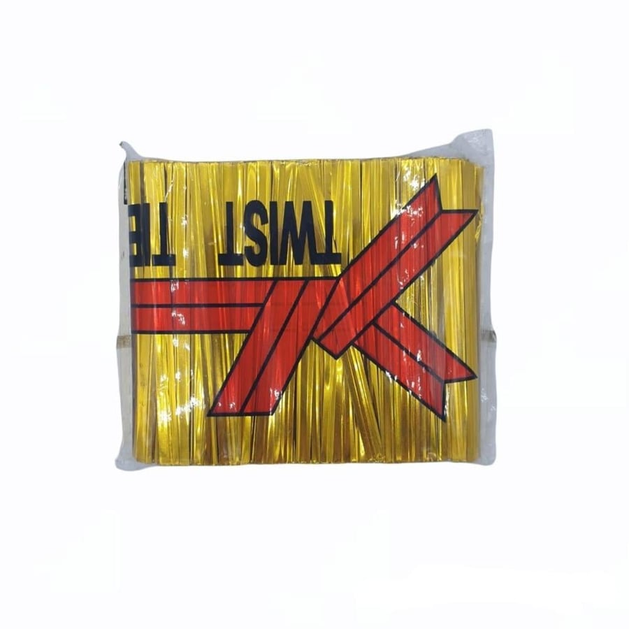 ربطات خبز واسلاك | شدة 100 ربطة | صغير فضي 6 سم Twist Tie | 100pcs