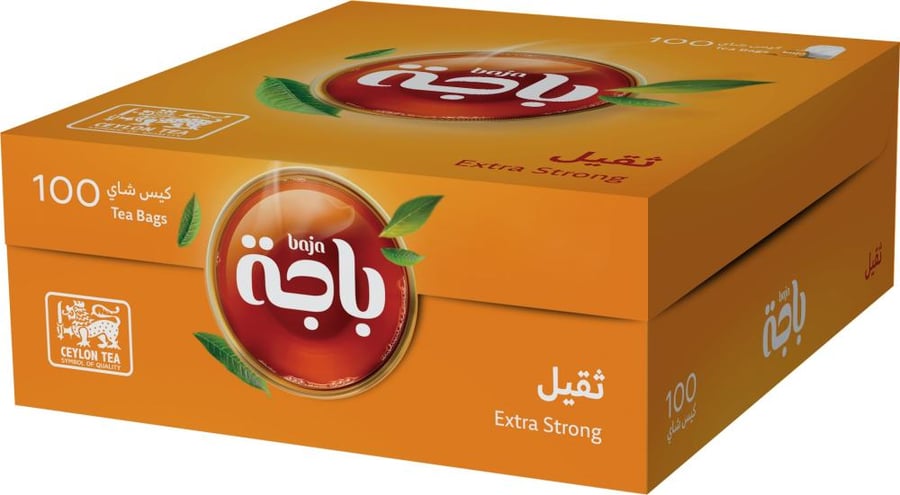 باجة | ثقيل | كيس شاي اسود | 100 حبة