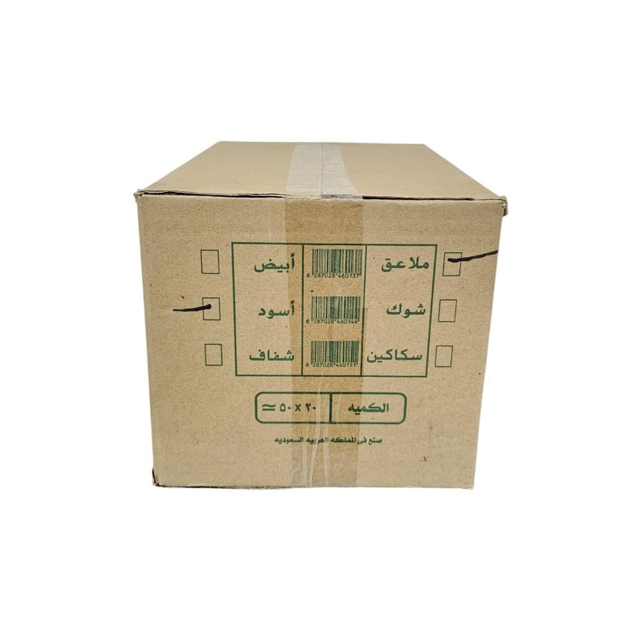 كرتون ملاعق بلاستيك