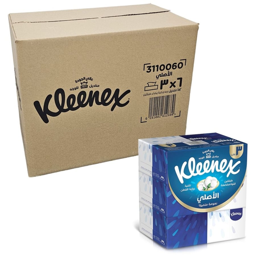 Kleenex Original | Carton of 6x3x152 2PLY Facial Tissues