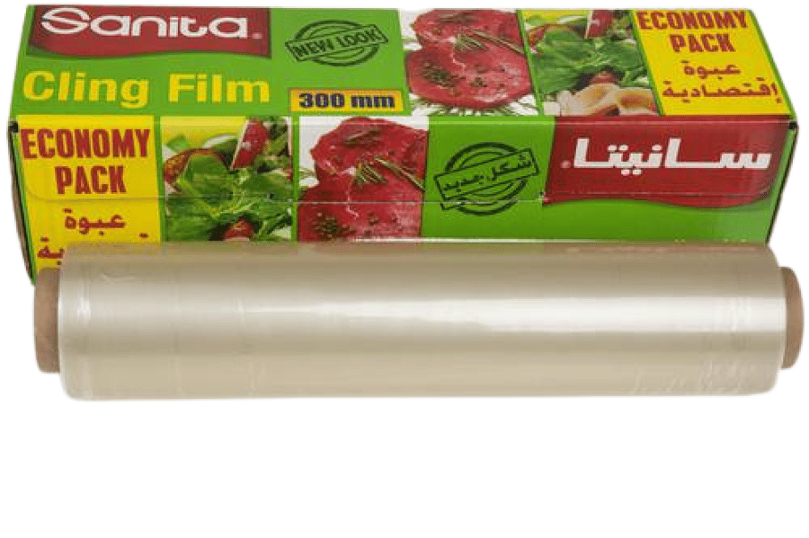 نابكو | سانيتا | رول تغليف نايلون | صغير | 30 سم | 200 متر | كرتون | 6 حبة