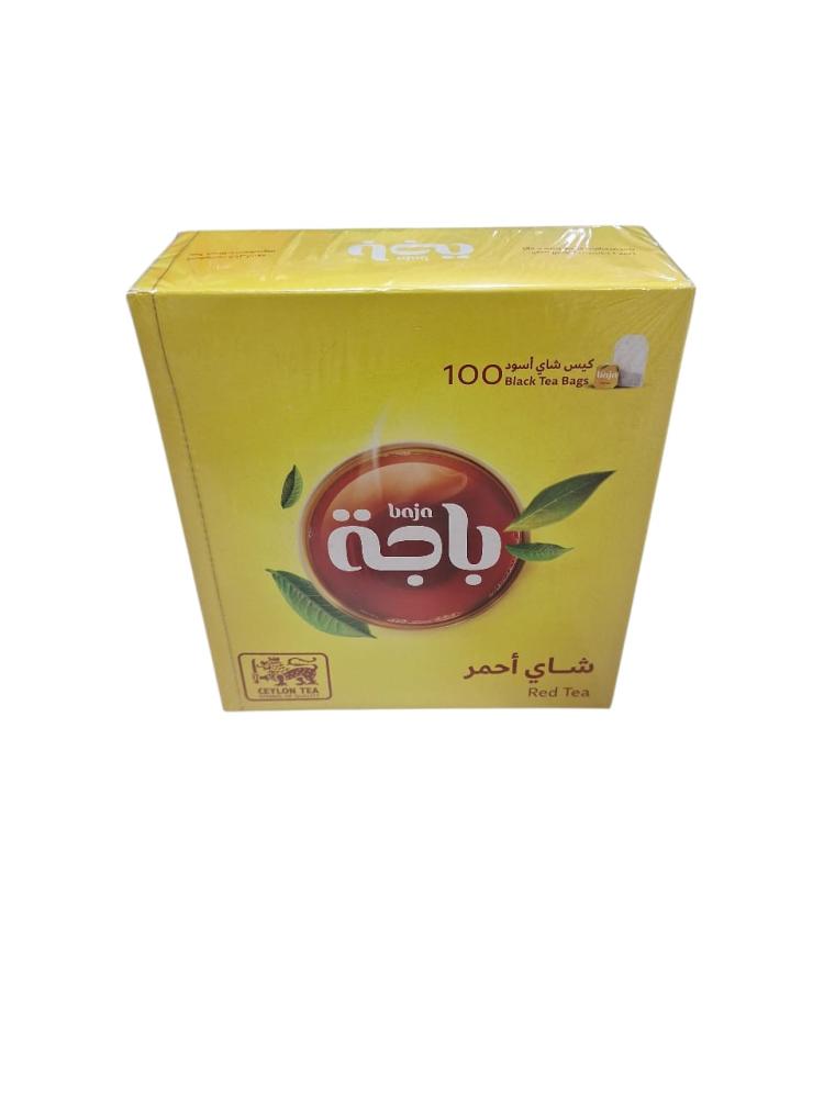 باجة | شاي احمر | كيس شاي اسود | 100 حبة