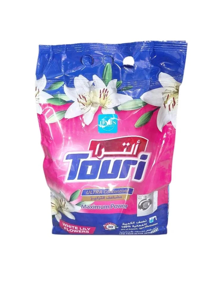 توري | الترا | مسحوق غسيل ملابس | مضاعف التركيز | اوتوماتيك | الزنبق الابيض | كرتون | 6 × 2 كجم