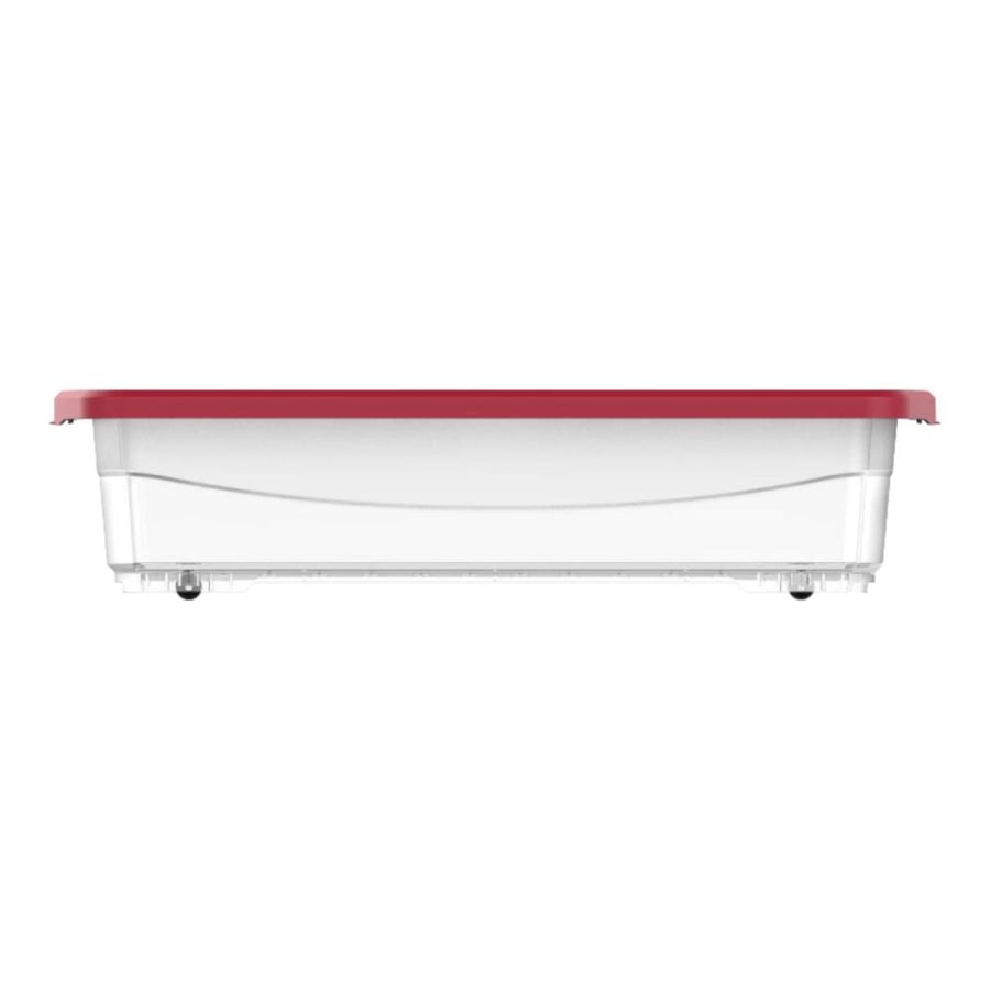 Cosmoplast | Storage Box | Clear | With Wheels | 25 Liter