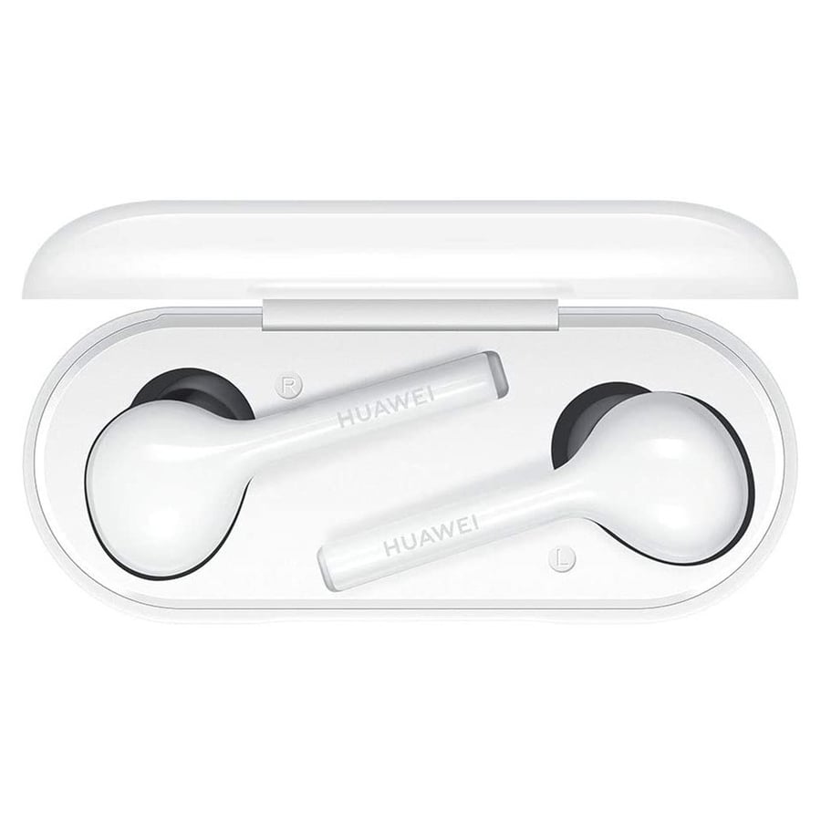 هواوي | الاصلي سماعات بلوتوث فريبودز لايت ابيض Huawei | Original FreeBuds Lite TWS Bluetooth Earphones H1C