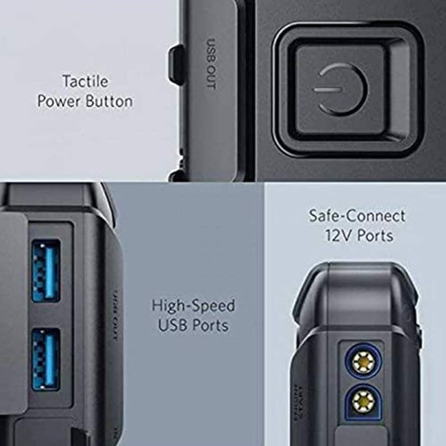 انكر | الاصلي روف جهاز بدء حركة السيارة جمب ستارتر مشغل وشاحن ANKER | Roav 2-In-1 Jump Starter and Portable Charger 9000mAh B2C UK R3110