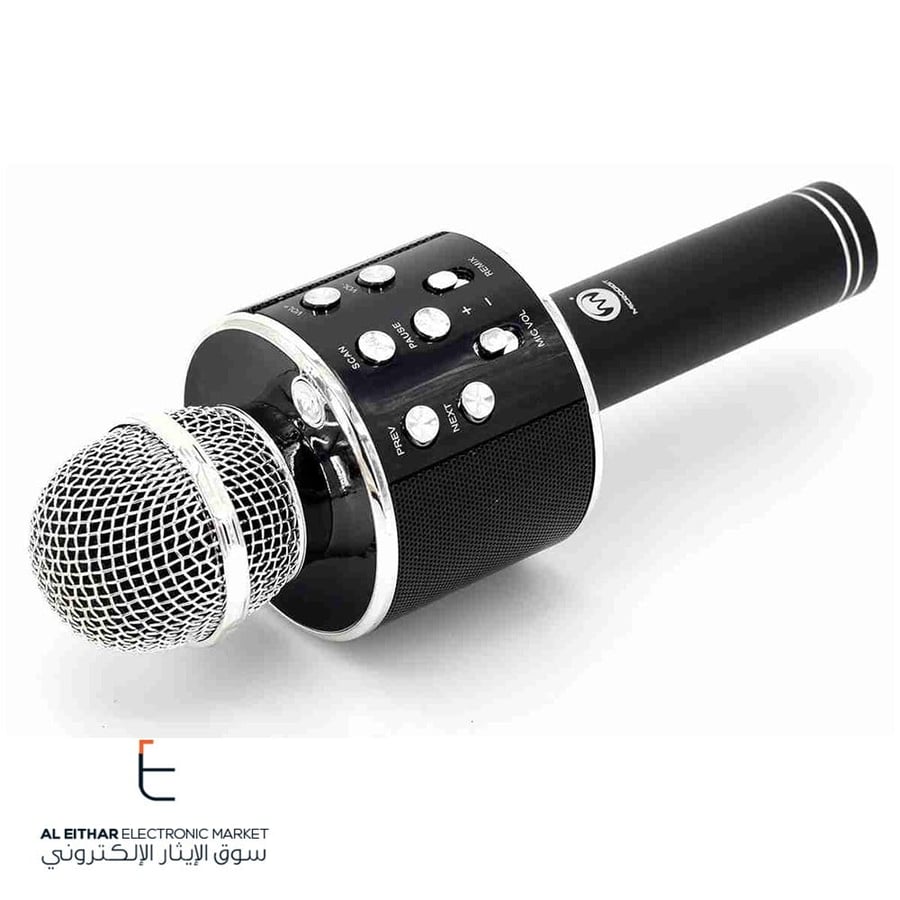 مايكروديجيت | ميكروفون كاريوكي لاسلكي بلوتوث شحن Microdigit | Rechargeable Karaoke Wireless Microphone and Hifi Speaker MD106SK