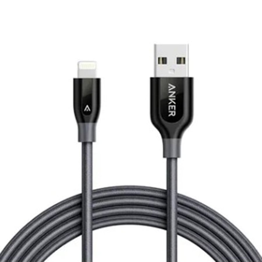 انكر | الاصلي سلك شاحن ايفون نايلون ضد القطع 90 سم Anker | Nylon Lightning to USB Cable 90cm