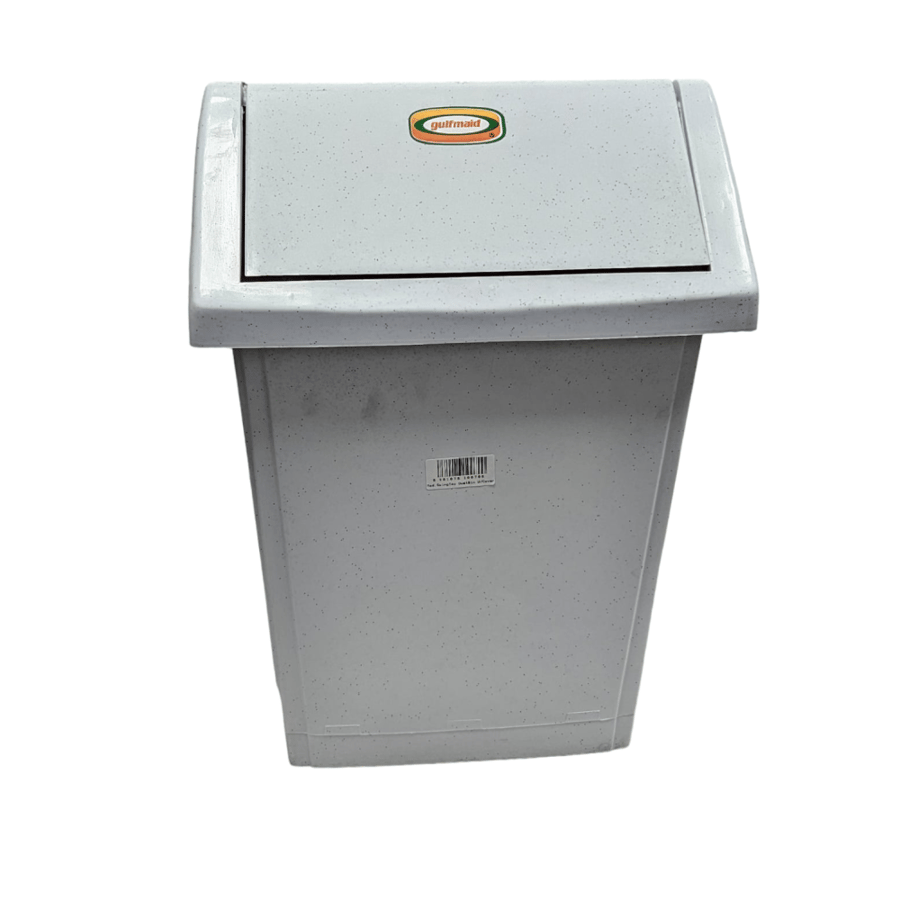جلف ميد | درام نفايات | مع غطاء بوش مروحة | وسط | ابيض Gulfmaid | Dustbin | With Push Fan Cover | (M) | White
