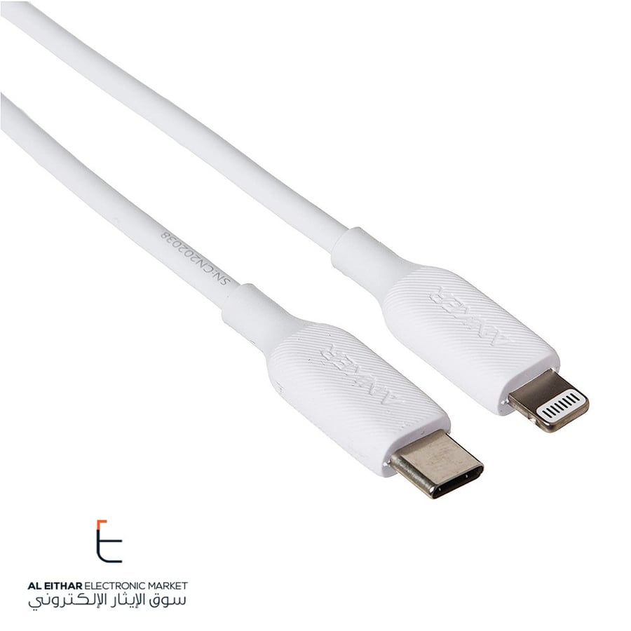 انكر | الاصلي معتمد سلك شحن ونقل بيانات يو اس بي سي الى لايتنينج ANKER | PowerLine III MFi USB-C To Lightning 0.9M Cable